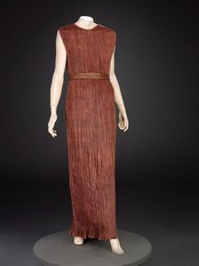 Dress With Belt, 1930s-1940s. Creator: Mariano Fortuny y Madrazo