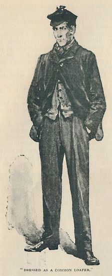 Dressed As A Common Loafer 1892. Artist: Sidney E Paget