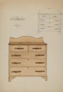 Dresser, 1937. Creator: Ethel Dougan