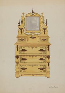 Dresser, c. 1937. Creator: Gordena Jackson