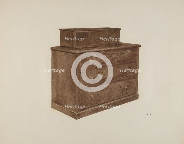 Dresser, c. 1940. Creator: Pearl Davis.
