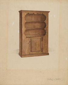 Dresser or Cupboard, 1936. Creator: Irving I. Smith
