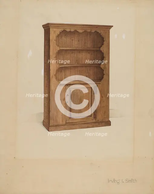 Dresser or Cupboard, 1936. Creator: Irving I. Smith.