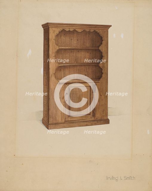 Dresser or Cupboard, 1936. Creator: Irving I. Smith.