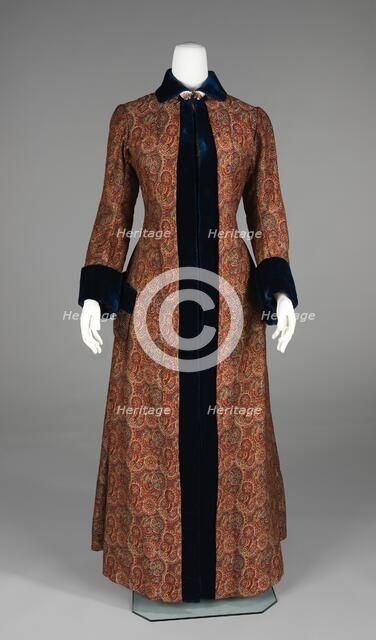 Dressing gown, American, 1880-85. Creator: Unknown.