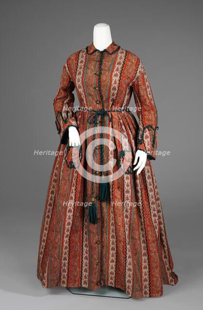 Dressing gown, American, ca. 1875. Creator: Unknown.