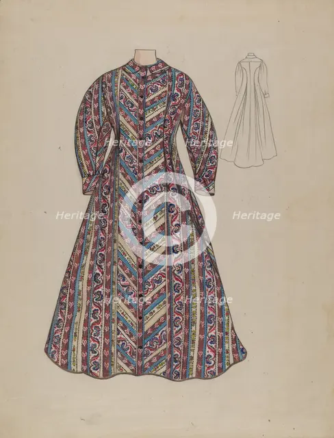 Dressing Gown, c. 1936. Creator: Jean Peszel.