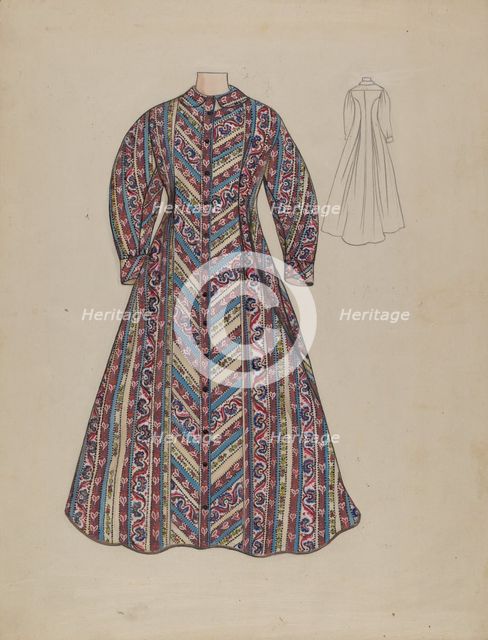 Dressing Gown, c. 1936. Creator: Jean Peszel.