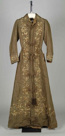 Dressing Gown, probably American, 1880-89. Creator: Unknown