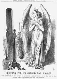 Dressing for an Oxford Bal Masqué 1864. Artist: John Tenniel