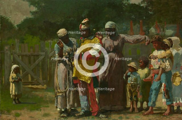 Dressing for the Carnival, 1877. Creator: Winslow Homer.