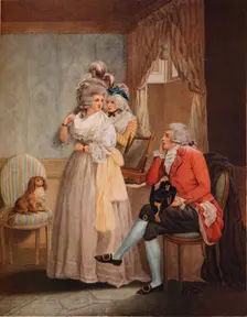 Dressing for the Masquerade. Laetitia Flies from Reflection to Public Entertainments 1789. Artist: John Raphael Smith