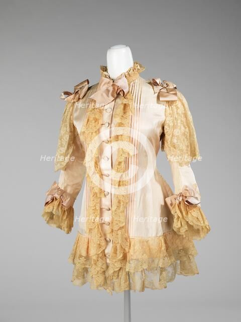 Dressing jacket, American, 1885-90. Creator: Unknown.