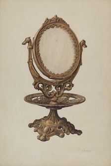 Dressing Mirror, 1938. Creator: Samuel O. Klein