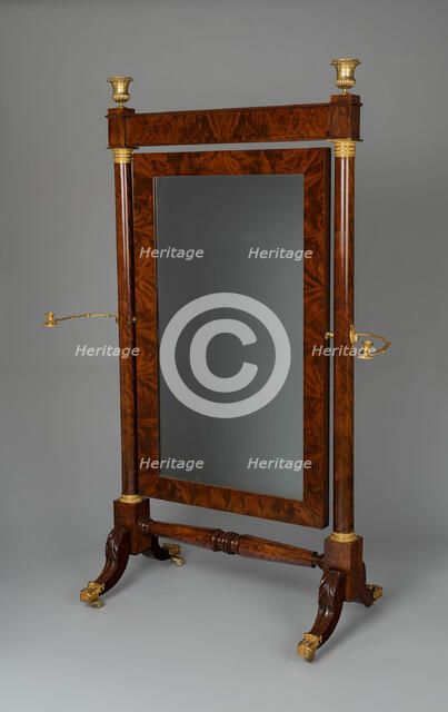 Dressing Mirror, c. 1820. Creator: Duncan Phyfe.