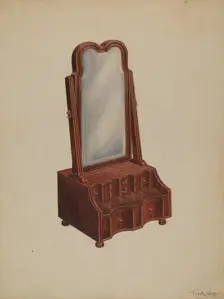 Dressing Mirror, c. 1938. Creator: Frank Wenger
