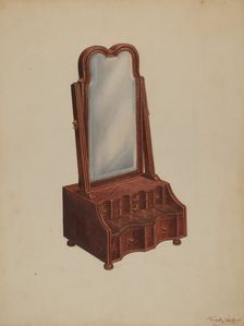 Dressing Mirror, c. 1938. Creator: Frank Wenger
