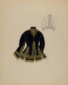 Dressing Sacque, 1935/1942. Creator: Mae Szilvasy