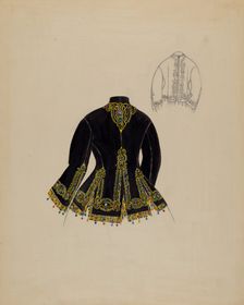 Dressing Sacque, 1935/1942. Creator: Mae Szilvasy