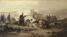 Dressing station, 1893. Artist: Vladimirov, Ivan Alexeyevich (1869-1947)