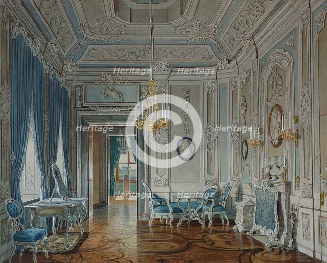 Dressing Room of the Empress Maria Feodorovna at the Gatchina Palace. Artist: Hau, Eduard (1807-1887)