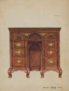 Dressing Table, 1936. Creator: Michael Trekur
