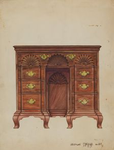 Dressing Table, 1936. Creator: Michael Trekur