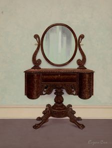 Dressing Table, c. 1936. Creator: Eugene Croe