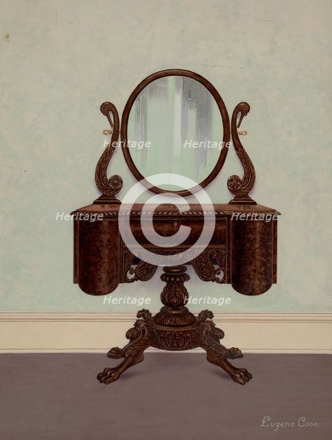Dressing Table, c. 1936. Creator: Eugene Croe.