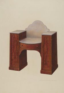 Dressing Table, c. 1939. Creator: William H Edwards