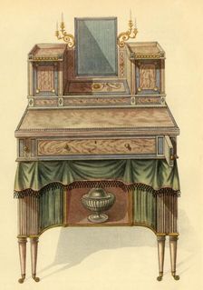 Dressing table in satinwood, 1804, (1946). Creator: Unknown