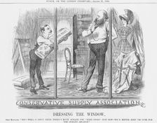 Dressing the Window 1886. Creator: Joseph Swain