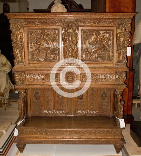 Dressoir, mid 1500s. Creator: Hugues Sambin (French, 1518-c. 1601), style of.