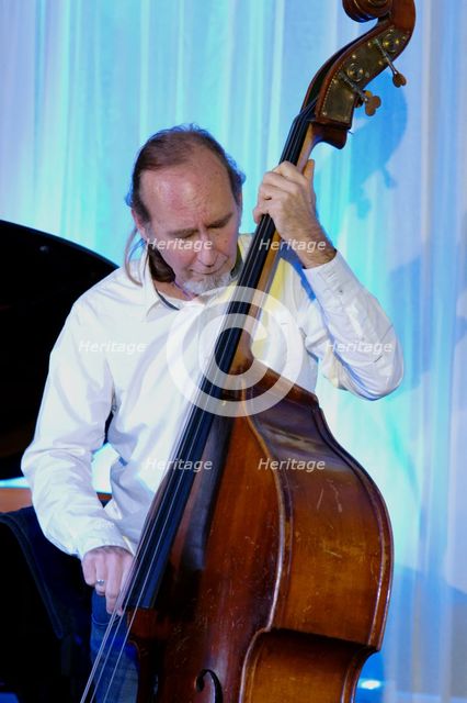 Drew Gress, Watermill Jazz Club, Dorking, Surrey, February 7, 2017. Artist: Brian O'Connor.
