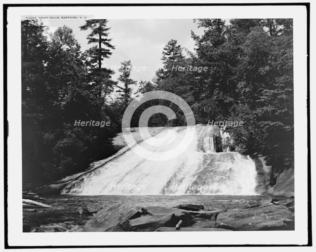 Drift Falls, Sapphire, N.C., (1902?). Creator: William H. Jackson.