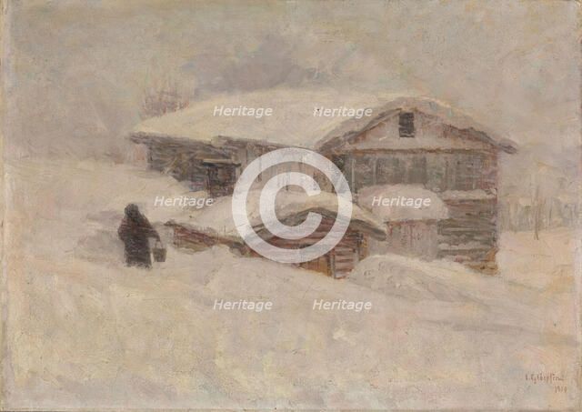 Drifting Snow
, 1910. Creator: Jacob Gloersen.