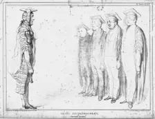 Drill Extraordinary, or University Dicipline 1834. Creator: John Doyle