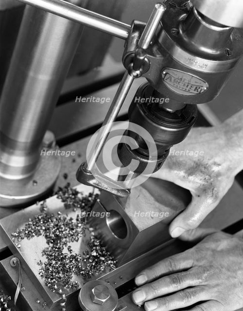 Drill press, Sheffield, South Yorkshire, 1965. Creator: Michael Walters.