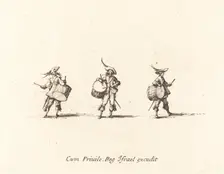 Drill with Drums, 1634/1635. Creator: Jacques Callot