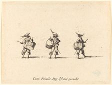 Drill with Drums, 1634/1635. Creator: Jacques Callot