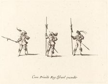 Drill with Halberds, 1634/1635. Creator: Jacques Callot