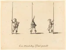 Drill with Raised Pikes, 1634/1635. Creator: Jacques Callot