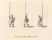 Drill with Raised Pikes, 1634/1635. Creator: Jacques Callot
