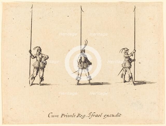 Drill with Raised Pikes, 1634/1635. Creator: Jacques Callot.