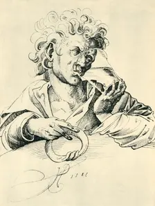 Drinker, 1581, (1943). Creator: Jost Amman