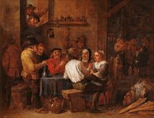 Drinkers and smokers, between 1631 and 1690. Creator: David Teniers II