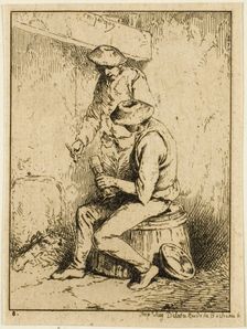Drinkers, n.d. Creator: Charles Emile Jacque