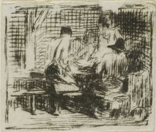 Drinkers, n.d. Creator: Charles Emile Jacque