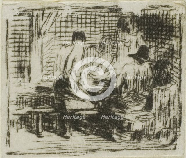 Drinkers, n.d. Creator: Charles Emile Jacque.