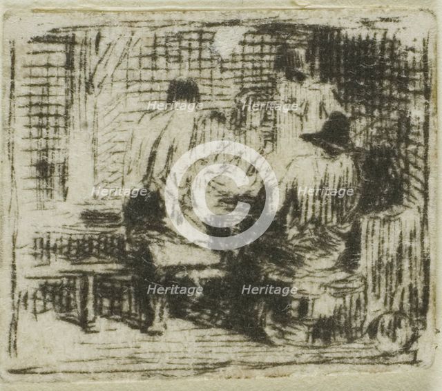 Drinkers, n.d. Creator: Charles Emile Jacque.